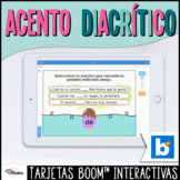 El acento diacrítico Spanish Boom™ Cards - Tarjetas interactivas