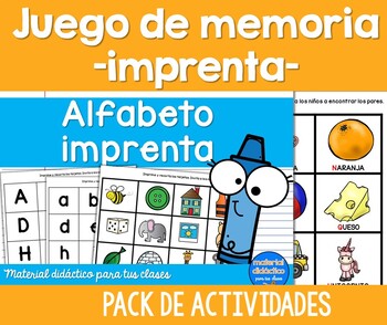 Preview of El alfabeto | Juego de Memoria | Imprenta | Gratis