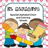 El alfabeto (Spanish Alphabet Chart) and Coloring Sheets
