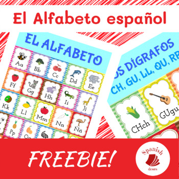 El alfabeto español - Spanish Alphabet Charts: 27 Letters & 5 Digraphs ...