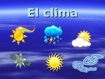 Preview of El clima