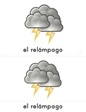 El clima (weather) Flashcards in Spanish! 3 Part Matching 