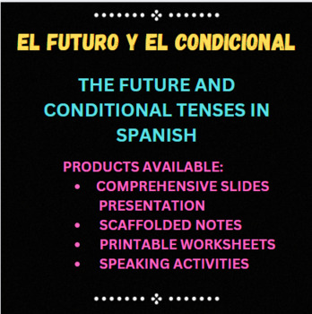 Preview of El condicional : Scaffolded notes and Slides presentation: Conditional / Spanish