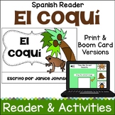 El coquí de Puerto Rico Spanish Reading & Activities Print