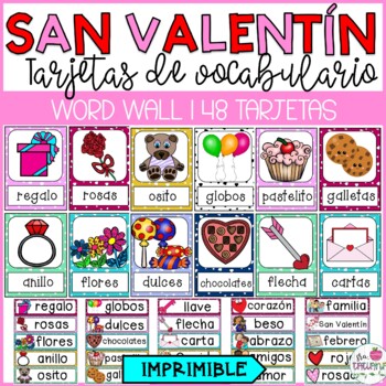 Preview of El día de San Valentín | Tarjetas de Vocabulario | Valentine's Day in Spanish