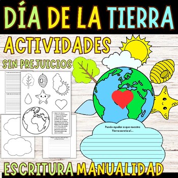 Preview of El día de la Tierra - Earth Day Writing Craft  in Spanish