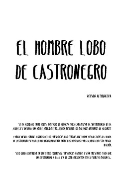 Preview of El hombre lobo de Castronegro (V. Alternativa)