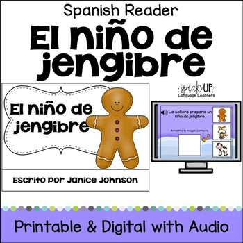 Preview of El hombre - niño de jengibre Spanish Fairy Tale Reader Easy Beginning Mini Book