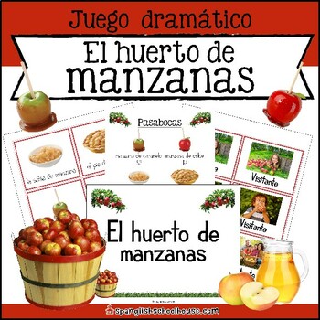 Preview of El huerto de manzanas - Apple Farm in Spanish - Fall Dramatic Play Center