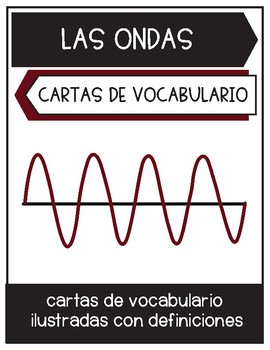 Preview of Las ondas vocabulario ilustrado / Waves Illustrated Vocabulary in Spanish
