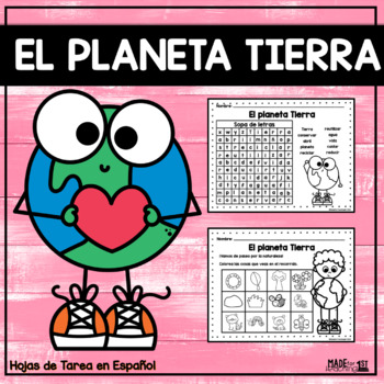 Preview of El planeta Tierra | Earth Spanish worksheets