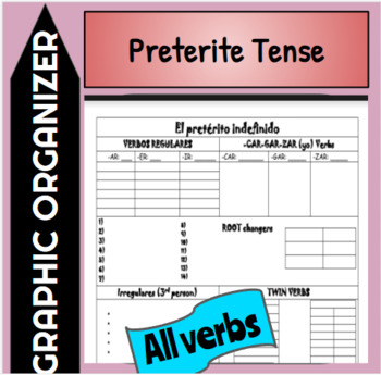 Preview of El preterito indefinido: Graphic Organizer