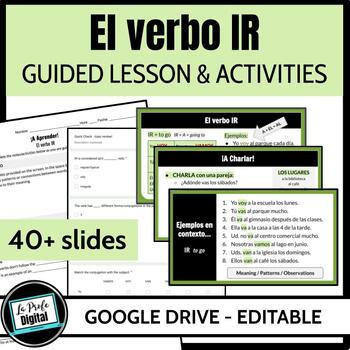 El verbo IR - Spanish grammar lesson & practice activities, ir + a +  infinitive