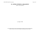 El verbo español analizado (libro)
