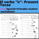 El verbo "ir"- Present  Tense Spanish worksheet- Free