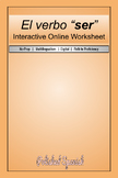 El verbo ser | Interactive Online Worksheet
