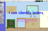 ELA / Integrated ELD:  Letter ID Interactive Flipcharts