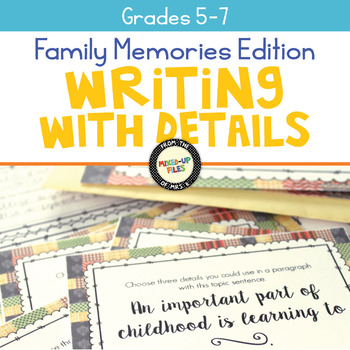 Preview of Family Memories Writing Task Cards