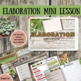 Elaboration Mini Lesson-Essay Writing