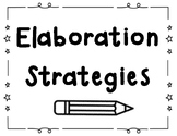 Elaboration Strategies Anchor Chart