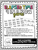 Elapsed Time 4 in a Row - Math Game