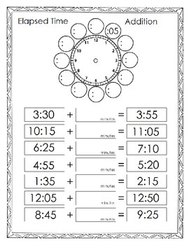 Preview of Elapsed Time Addition