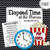 Elapsed Time FREE Activity:  At the Movies!  English & Spa