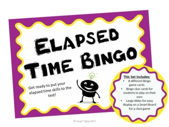Preview of Elapsed Time Bingo
