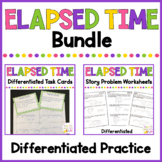 Elapsed Time Bundle | Differentiated Word Problem Workshee