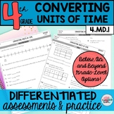 Converting Time Worksheets Differentiated Assessments or Practice