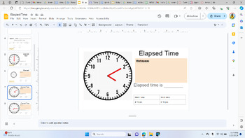 Preview of Elapsed Time Digital Lesson and Practice