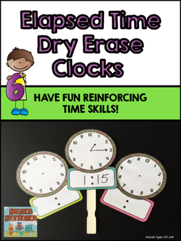 Preview of Elapsed Time Dry Erase Clocks