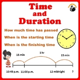 Elapsed Time - Duration and Time on a Number Line Grade3-4