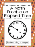 Elapsed Time Math Freebie