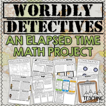 Preview of Elapsed Time Math Project | Real-World Time Project and Activities