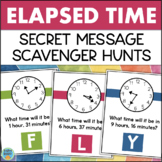 Elapsed Time Secret Code Math Riddles Scavenger Hunt Readi