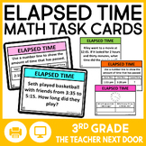 3rd Grade Elapsed Time Task Cards - Elapsed Time Math Cent