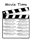 Elapsed Time ~ Movie Time Word Problems