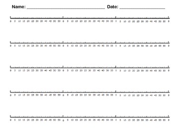 Preview of Elapsed Time Number Line ***FREEBIE***