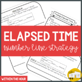 Elapsed Time: Number Line Strategy Practice Within the Hou