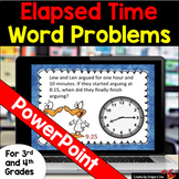 Elapsed Time word problems Power Point for 3rd and 4th gra