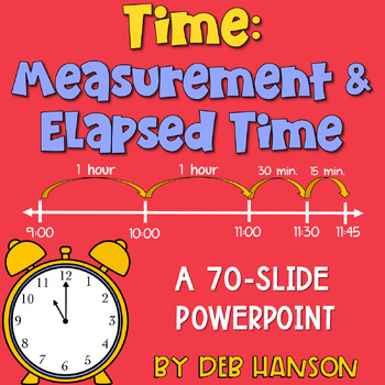 Preview of Elapsed Time PowerPoint Lesson with Practice Exercises