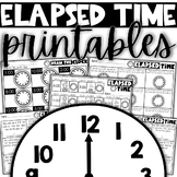 Elapsed Time Printables | Time to the hour and half hour