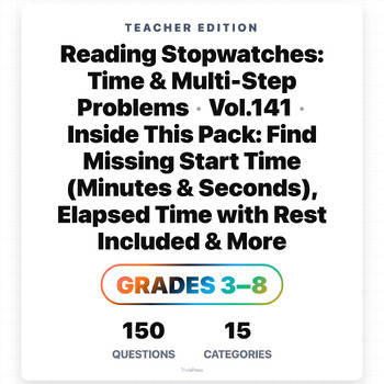 Preview of Elapsed Time Problem Solving: Reverse Thinking Problems Multi Step Reverse