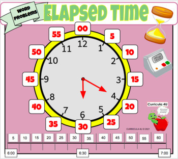 Preview of Elapsed Time Resource| Digital Resource for Distance Learning|