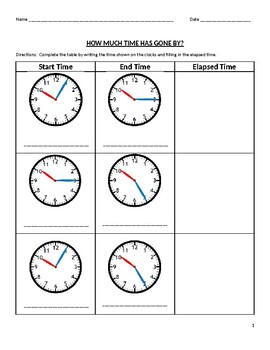 elapsed time packet teaching resources teachers pay teachers
