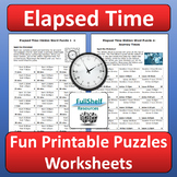 Elapsed Time Review Worksheets Puzzles for Early Finishers