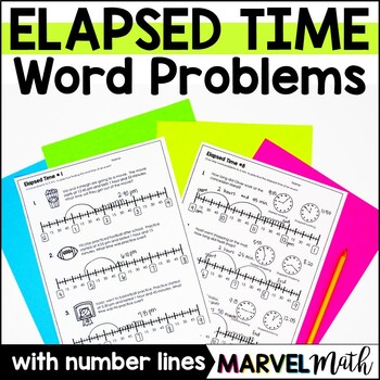 Teacher Made Math Center Resource Game Elapsed Time Word Problems 