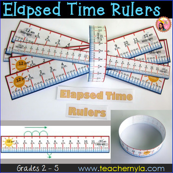 Preview of Elapsed Time Rulers - 12 hour and 24 hour Time Spans