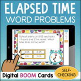 Elapsed Time Self-Checking Task Cards BOOM CARDS Digital T